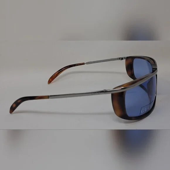 NWT Gucci Women's Sunglasses Vintage Y2K Wrap Havana Blue GG1420/S 65-13-115 - Picture 9 of 15